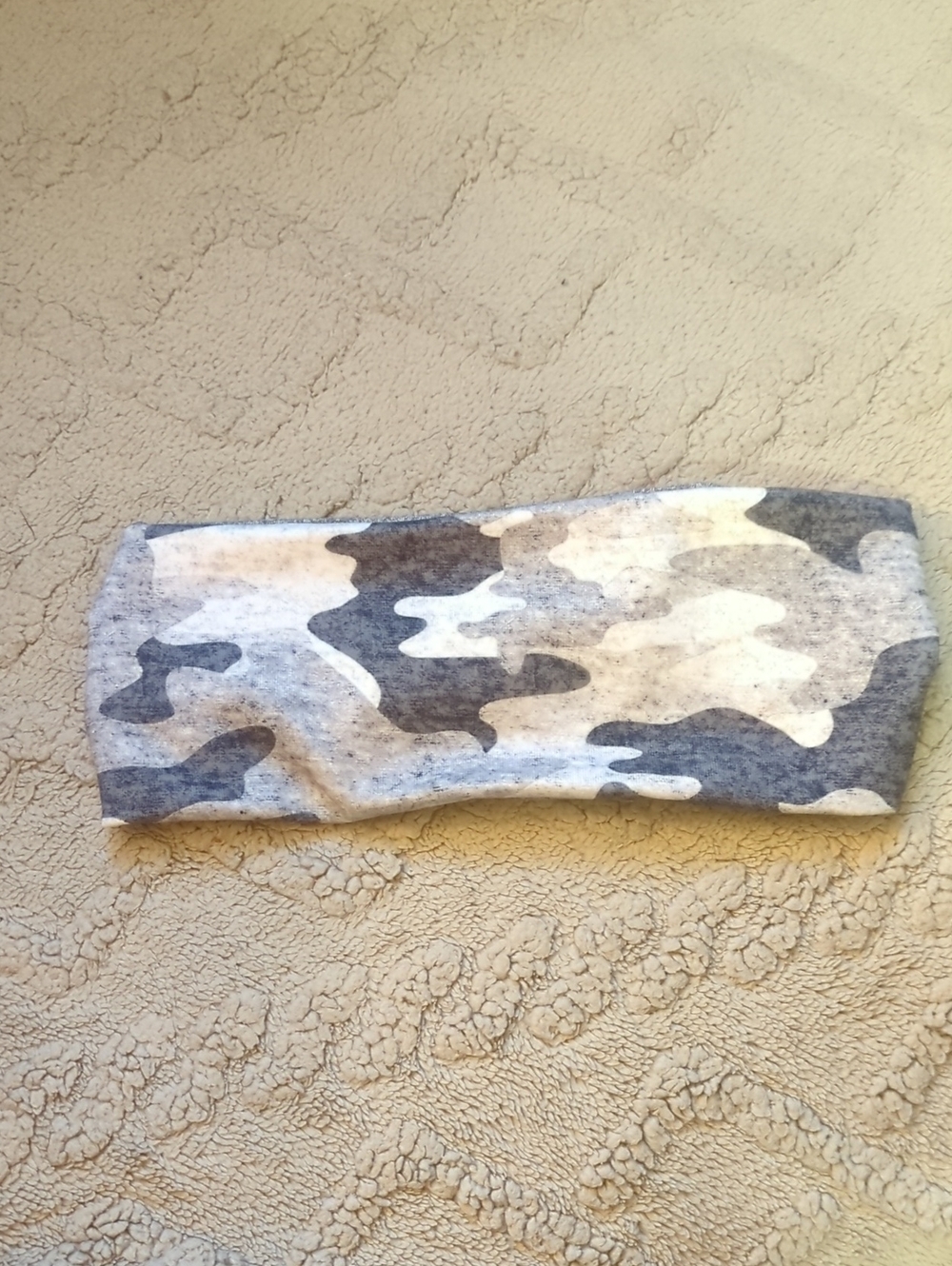 lululemon athletica Grey and White Camo Stretch Headband